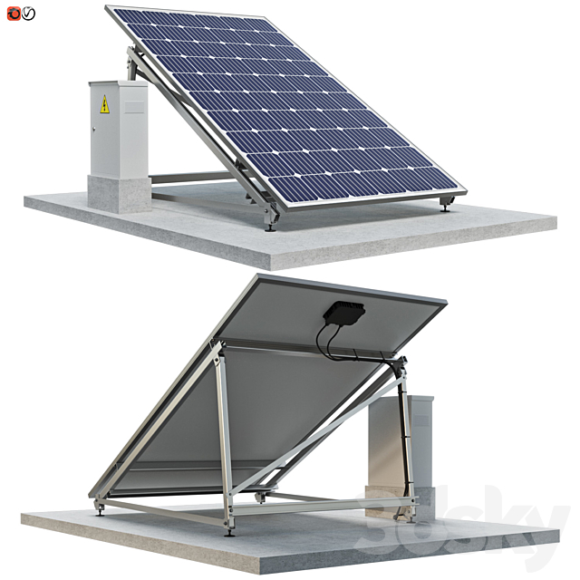 Solar Panel 01 3DSMax File - thumbnail 1