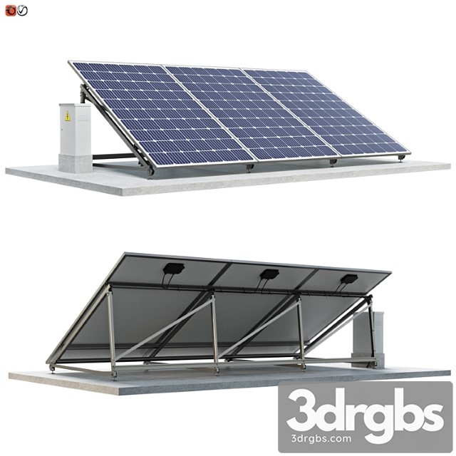 Solar panel 02 3dsmax Download - thumbnail 1