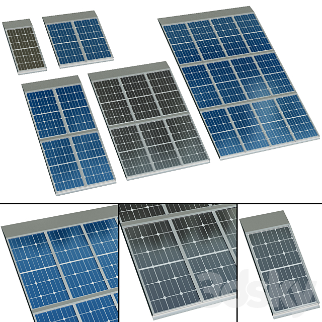 Solar panels (panels) _ Solar panel 3ds Max - thumbnail 1