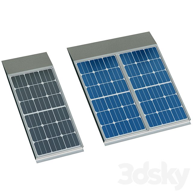 Solar panels (panels) _ Solar panel 3ds Max - thumbnail 2