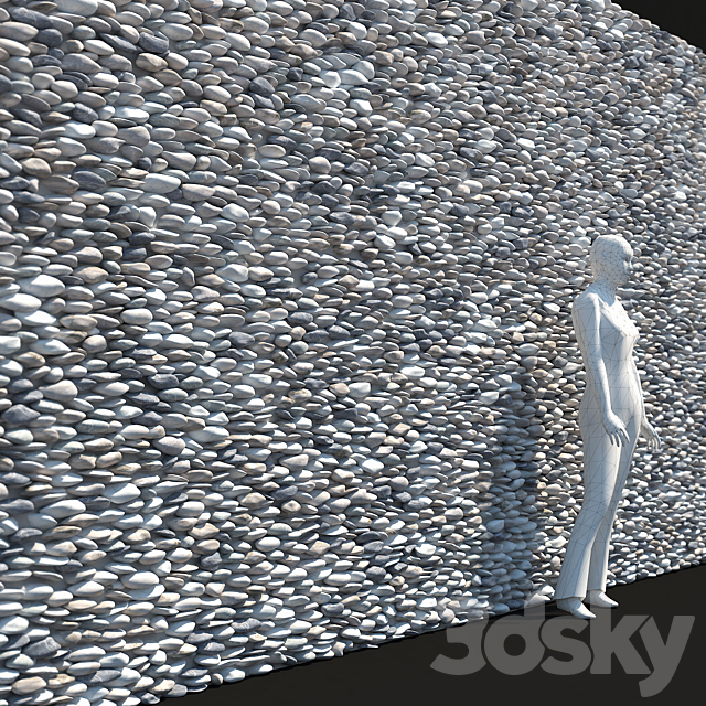 Stone Wall Riverstone 3ds Max - thumbnail 1