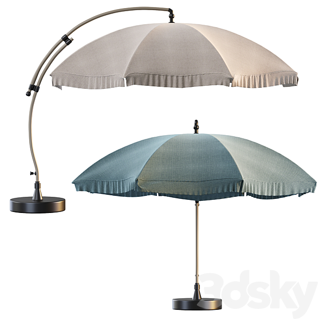 Sun garden umbrella 3DSMax File - thumbnail 1