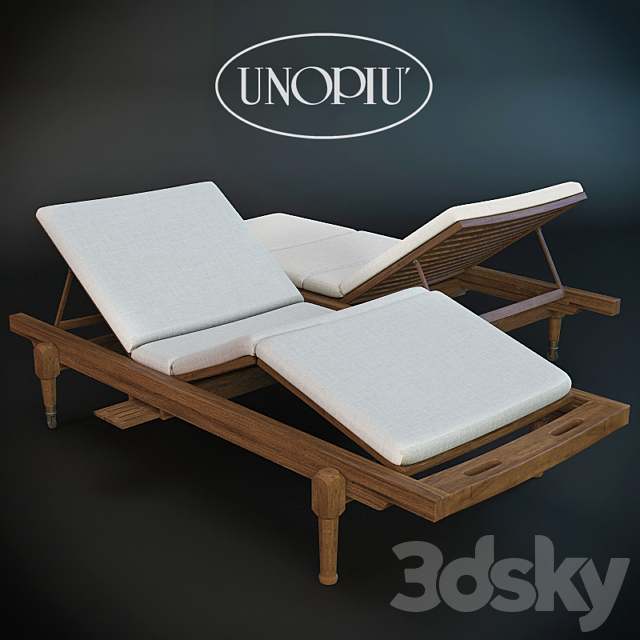 Sun lounger Unopiu. Charles 3ds Max - thumbnail 1