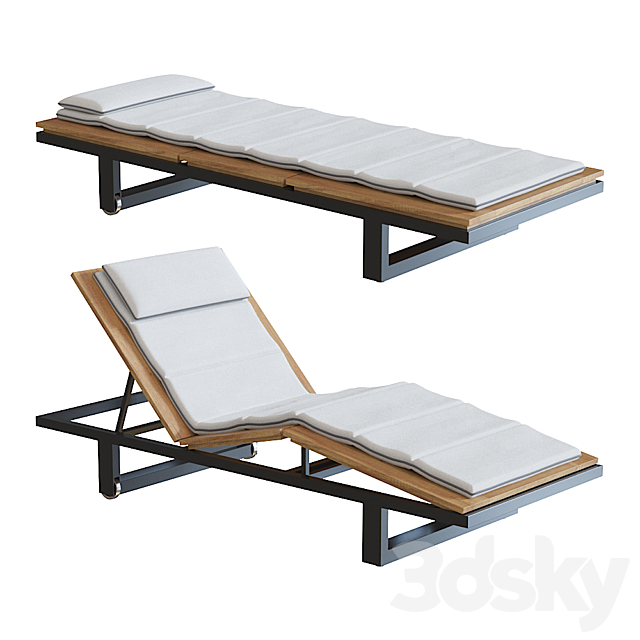 Sutherland Peninsula Chaise 3ds Max - thumbnail 1