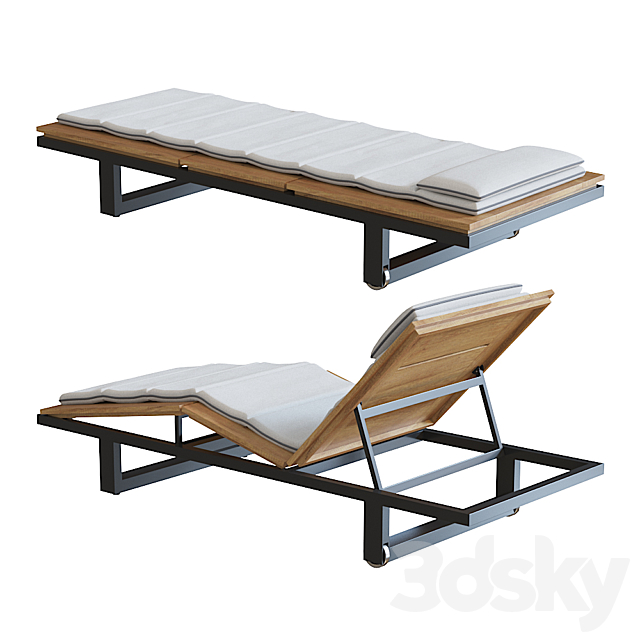 Sutherland Peninsula Chaise 3ds Max - thumbnail 2