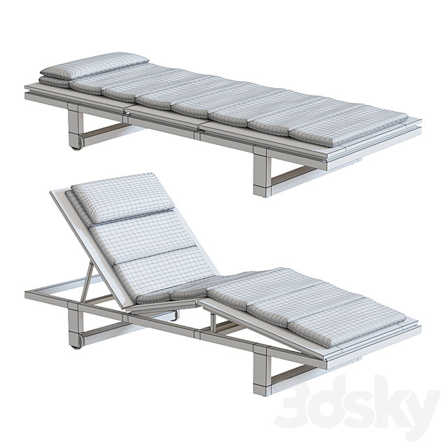 Sutherland Peninsula Chaise 3ds Max - thumbnail 3