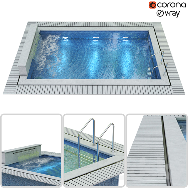 Swimming pool 008 3ds Max - thumbnail 1