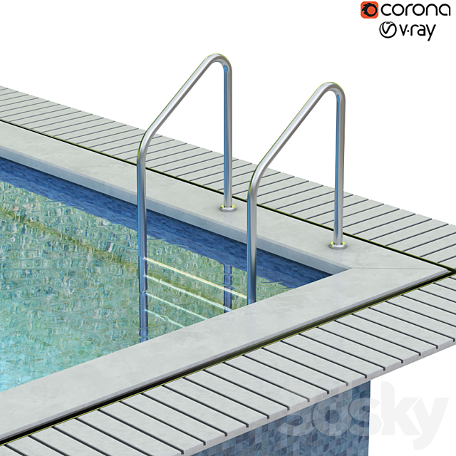 Swimming pool 008 3ds Max - thumbnail 3