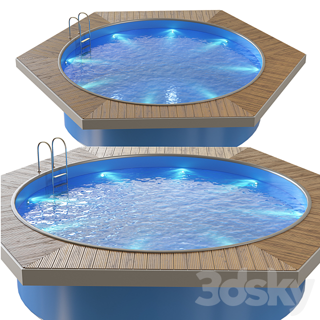 Swimming pool 3ds Max - thumbnail 1