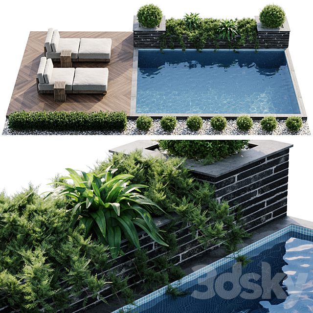 Swimming pool 3DSMax File - thumbnail 1