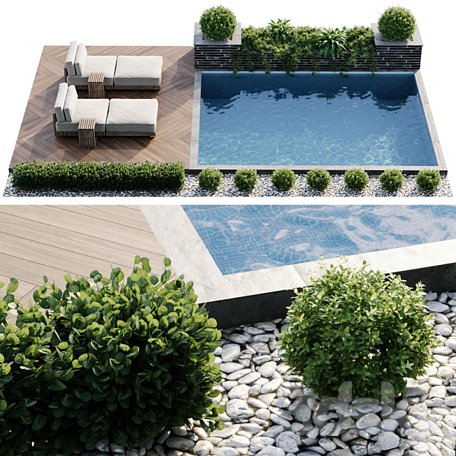 Swimming pool 3DSMax File - thumbnail 2