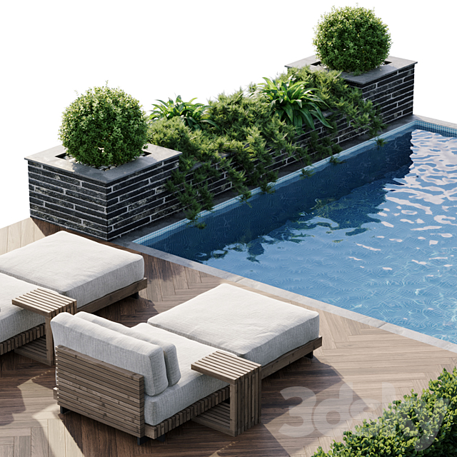 Swimming pool 3DSMax File - thumbnail 4