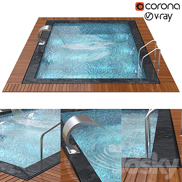 Swimming pool 3DSMax File - thumbnail 1