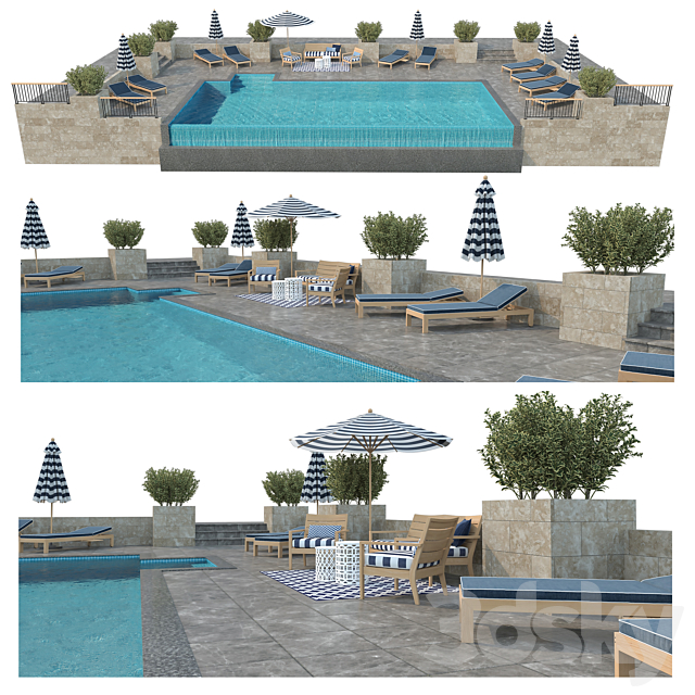 Swimming Pool # 7 3DSMax File - thumbnail 1