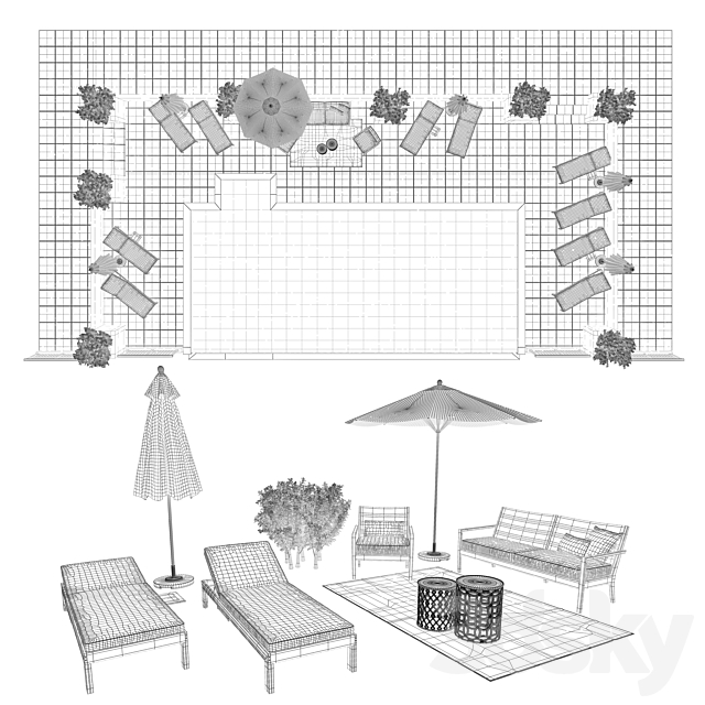 Swimming Pool # 7 3DSMax File - thumbnail 3