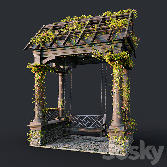 Swing for the garden 3DSMax File - thumbnail 1