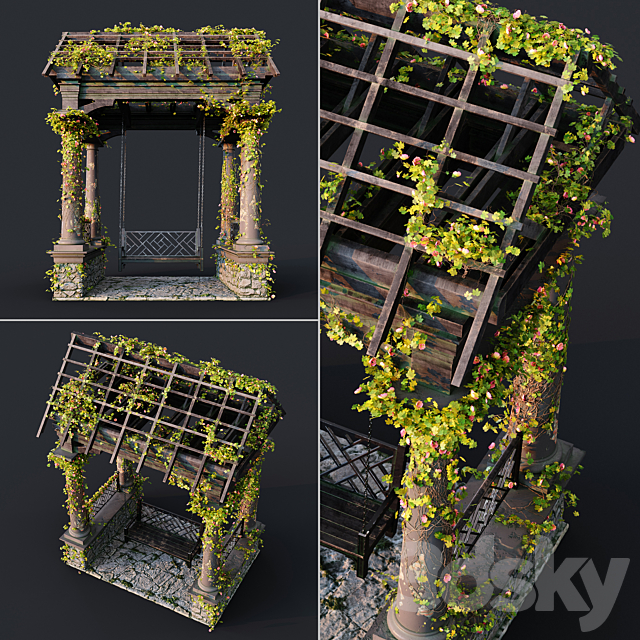 Swing for the garden 3DSMax File - thumbnail 2