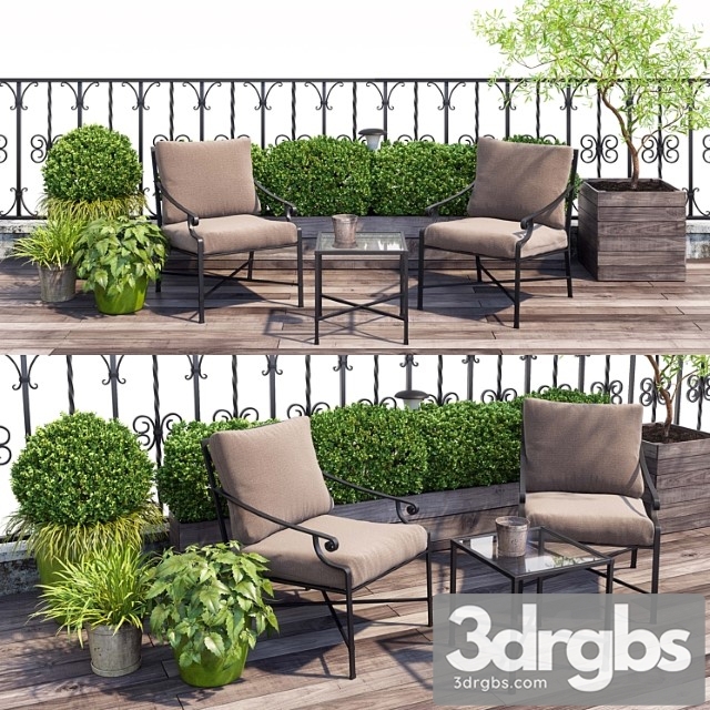 Terrace Balcony Penthouse 3dsmax Download - thumbnail 1