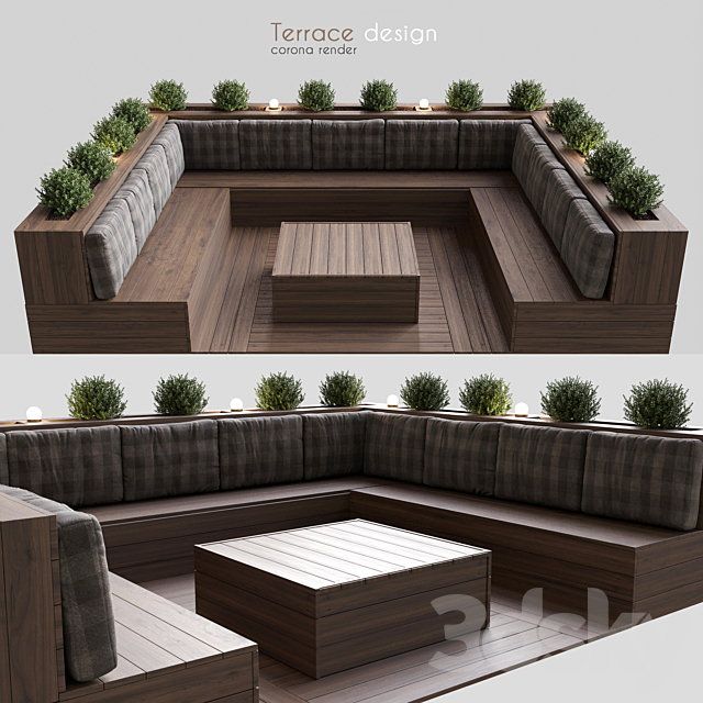 Terrace for outside 3ds Max - thumbnail 1