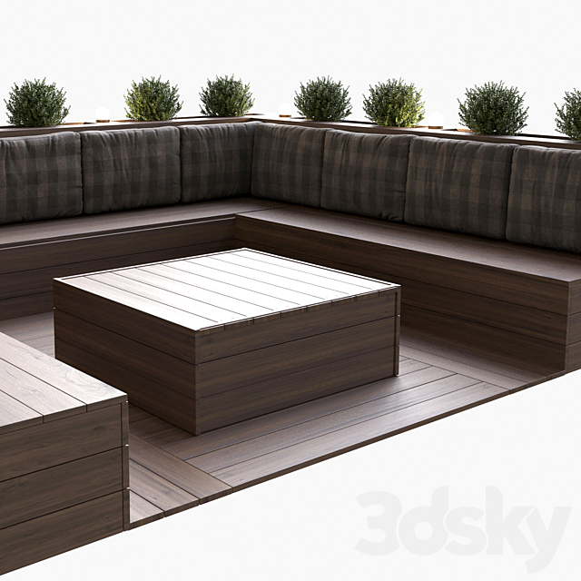 Terrace for outside 3ds Max - thumbnail 2