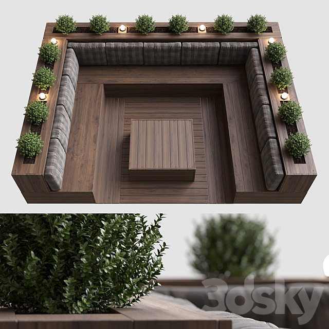 Terrace for outside 3ds Max - thumbnail 3