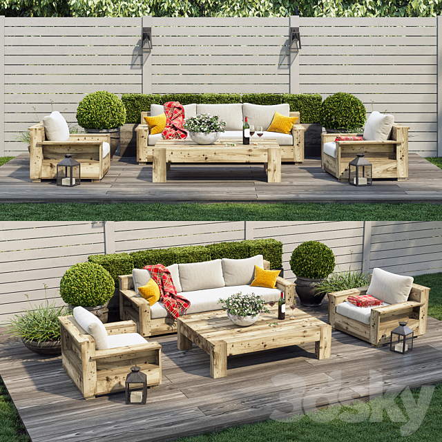 Terrace. patio. outdoor space 3DSMax File - thumbnail 1