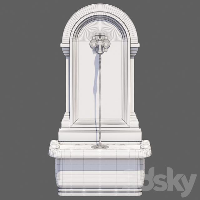 Wall Fountain 3ds Max - thumbnail 3