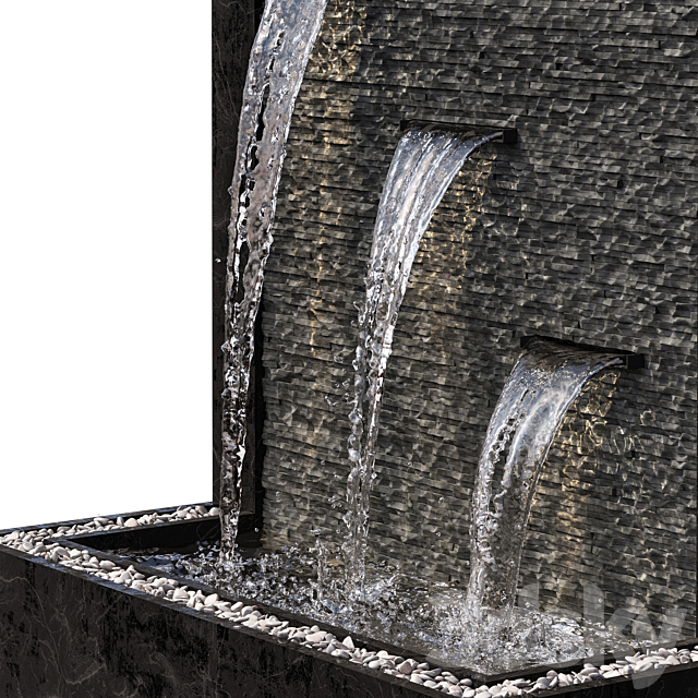 Wall fountains 3DSMax File - thumbnail 3