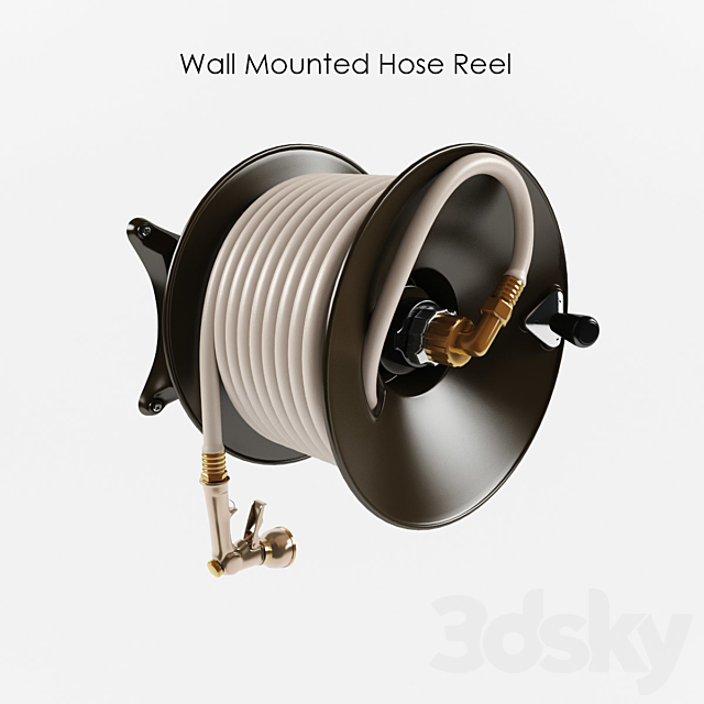 Wall Mounted Hose Reel 3DSMax File - thumbnail 1