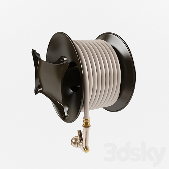 Wall Mounted Hose Reel 3DSMax File - thumbnail 2