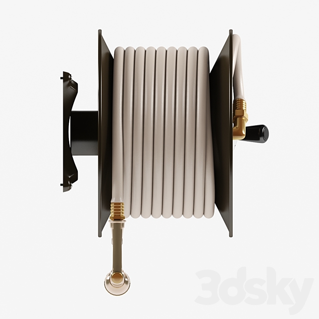 Wall Mounted Hose Reel 3DSMax File - thumbnail 3