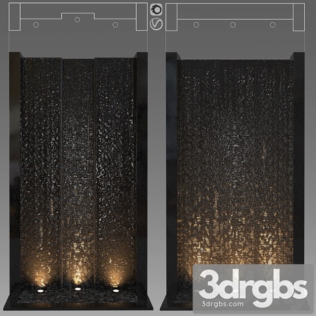 Wall Water 1 3dsmax Download - thumbnail 1