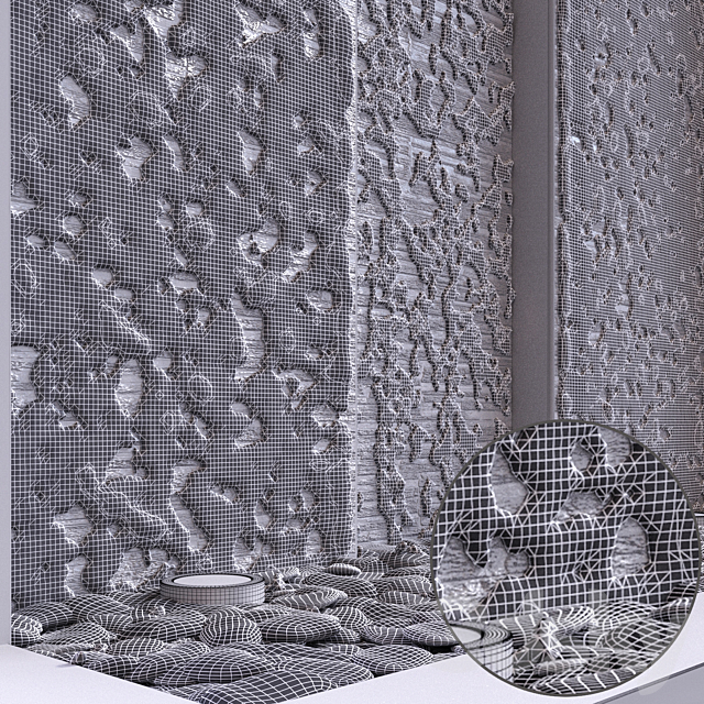 Wall water 1 3DSMax File - thumbnail 2