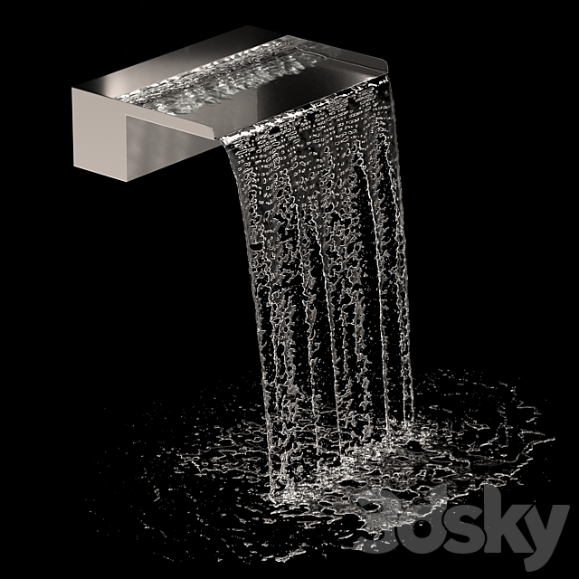 Wasserfall edelstahl 02 3DSMax File - thumbnail 2