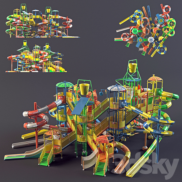 Water childrens amusement 3DSMax File - thumbnail 1