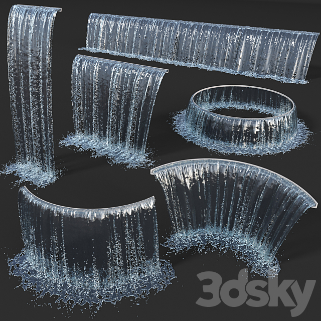 Water Collection 5 3DSMax File - thumbnail 1