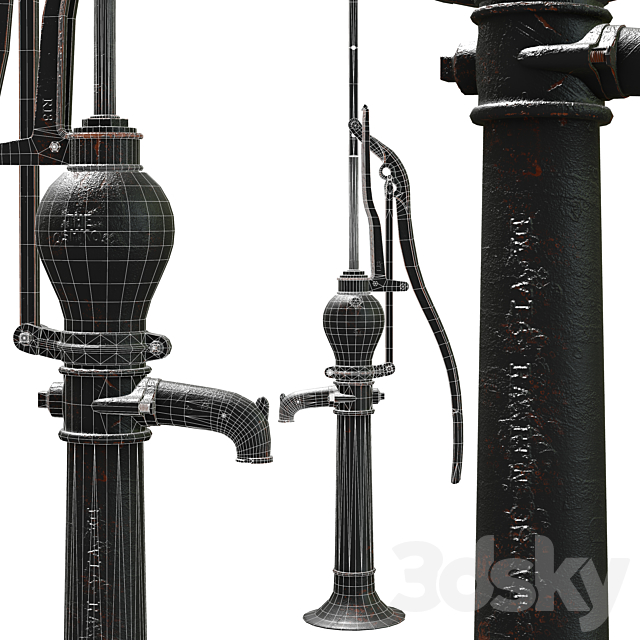 Water Hand Pump The Oshkosh 3DSMax File - thumbnail 2