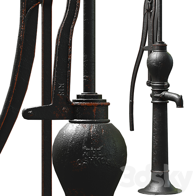 Water Hand Pump The Oshkosh 3DSMax File - thumbnail 3