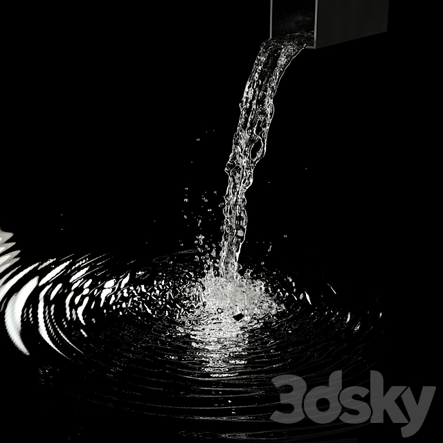 Water jet – stream of water 3DSMax File - thumbnail 1