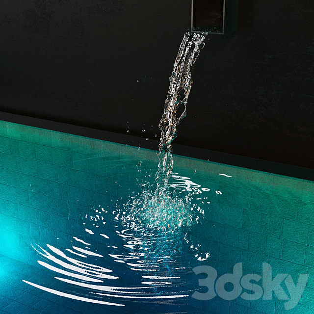 Water jet – stream of water 3DSMax File - thumbnail 2