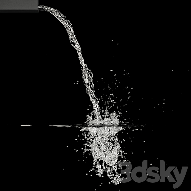 Water jet – stream of water 3DSMax File - thumbnail 3