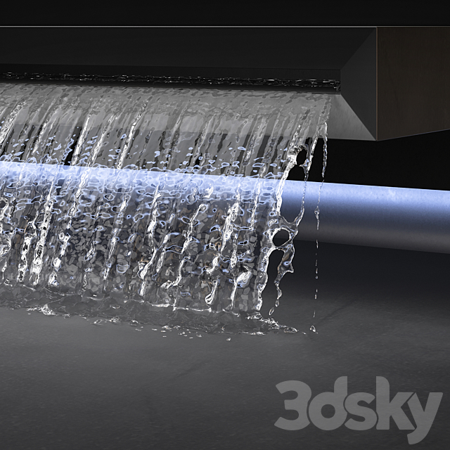 Waterfall 3DSMax File - thumbnail 2