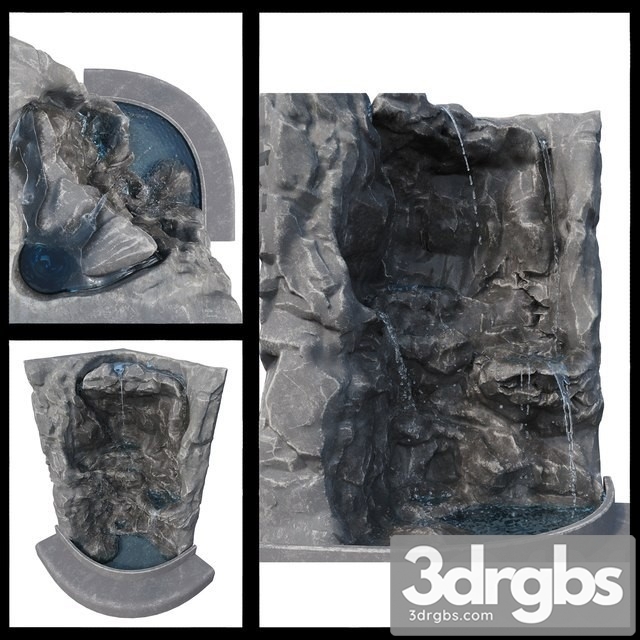 Waterfall Bookcase 3dsmax Download - thumbnail 1