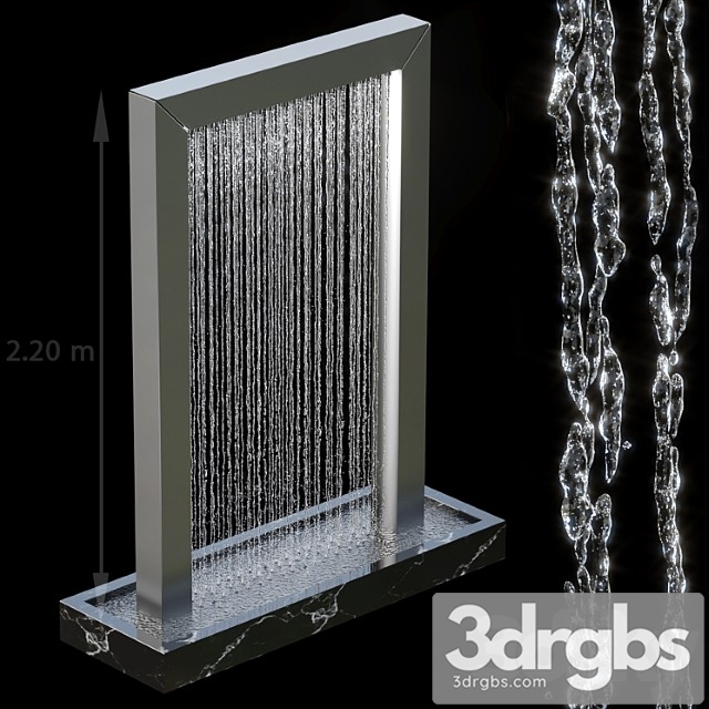 Waterfall fountains 004 3dsmax Download - thumbnail 1