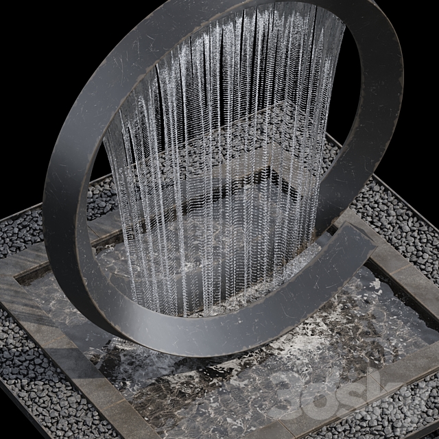 Waterfall fountains cascade 13 3ds Max - thumbnail 2