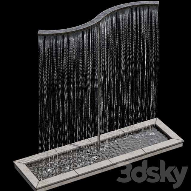 Waterfall fountains cascade 15 3DSMax File - thumbnail 2