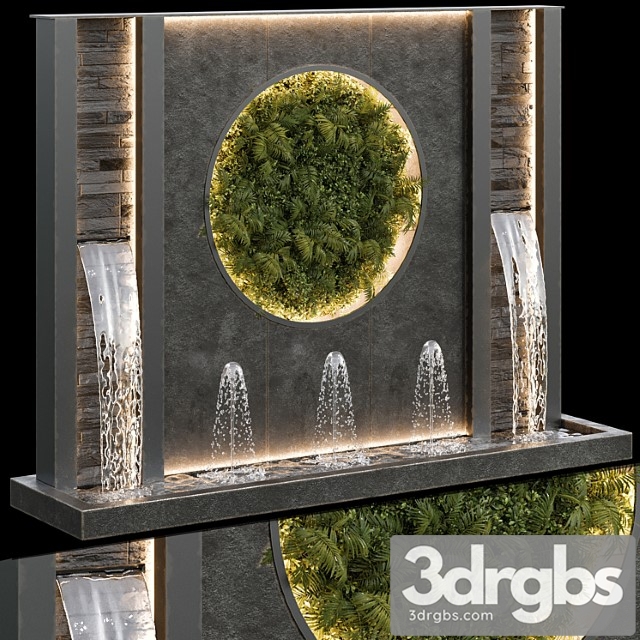 Waterfall Fountains Cascade 21 3dsmax Download - thumbnail 1