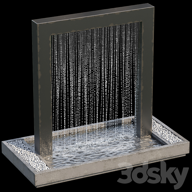 Waterfall fountains cascade 23 3DSMax File - thumbnail 4