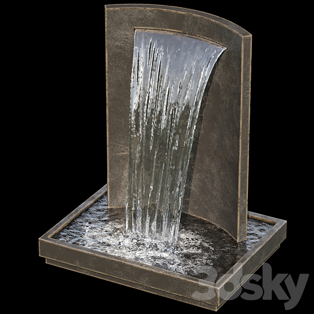 Waterfall fountains cascade 23 3DSMax File - thumbnail 5