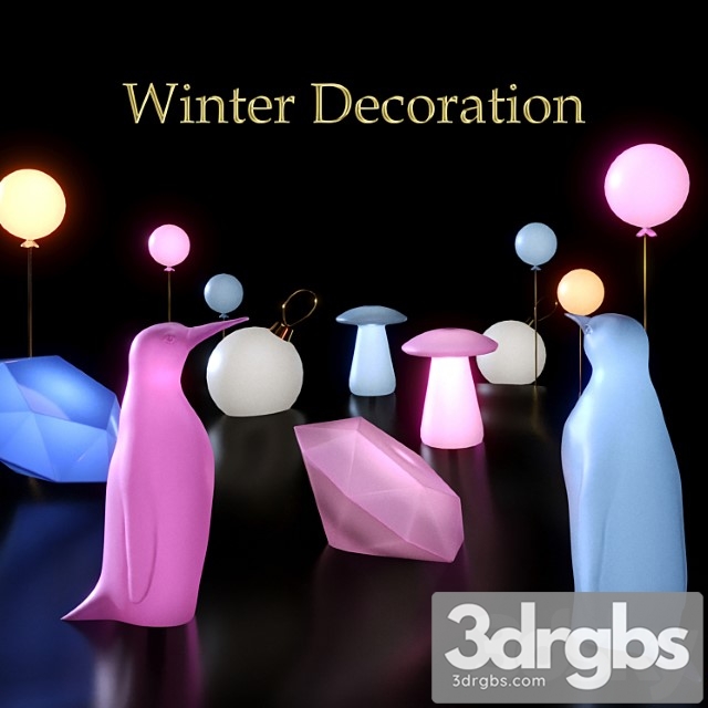 Winter scenery 3dsmax Download - thumbnail 1